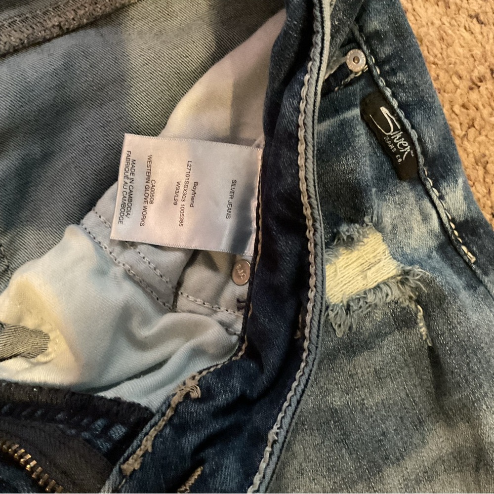 Silver Jeans Women's Straight Leg Jeans - Blue - Picture 2 of 4